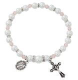 Crystal Stretch Rosary Bracelet