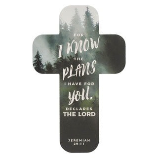 I Know the Plans Pine Forest Cross Bookmark Jeremiah 29:11