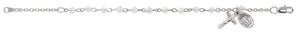 SS 6 1/2" Diamond Crystal Bracelet
