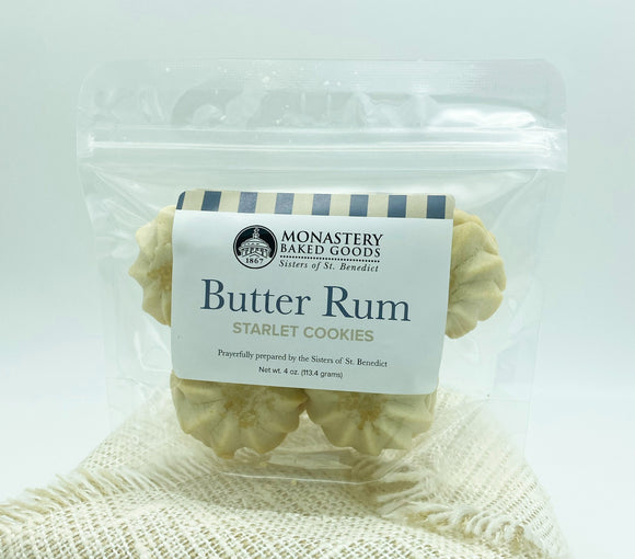 Butter Rum Starlet Cookies 4 Oz