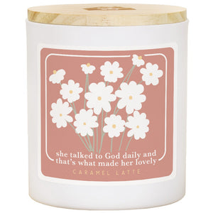 Talked to God Daily Candle - Caramel Latte