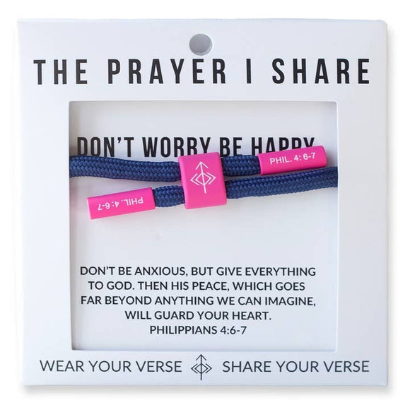 Don't Worry Be Happy Cord Bracelet