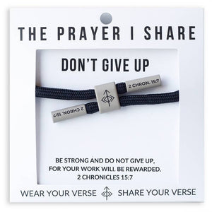 Don't Give Up Cord Bracelet