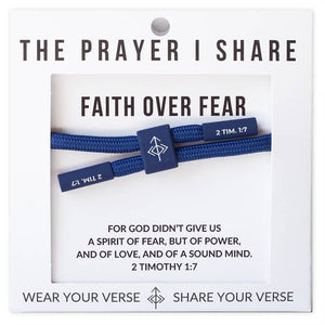 Faith Over Fear Cord Bracelet