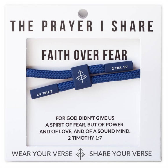 Faith Over Fear Cord Bracelet