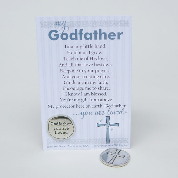 Godfather Handmade Pewter Coin & Sentiment
