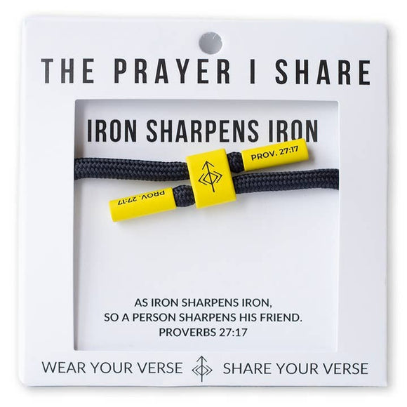 Iron Sharpens Iron Cord Bracelet
