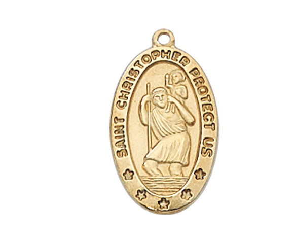 St Christopher Gold Over SS .6