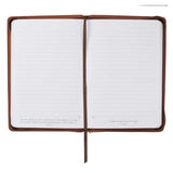 With God All Things Are Possible Two-tone Brown Faux Leather Classic Journal with Zippered Closure - Matthew 19:26