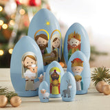 7 Piece Nesting Nativity Set
