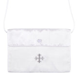 Embroidered Cross First Communion Purse