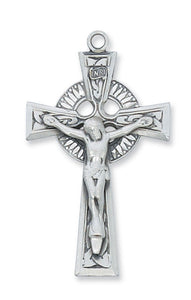 Celtic Crucifix SS 24 Inch Chain