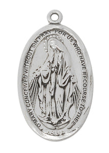 SS Miraculous Medal 20" CH