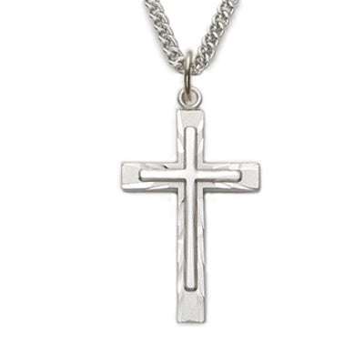 SS Cross With Cross 24 Inch Chain
