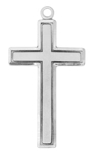 SS Cross with Polished and Brushed Finish