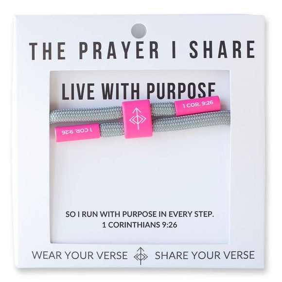 Live with Purpose Cord Bracelet