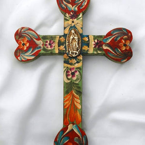 9" OLO Guadalupe Heart Wall Cross