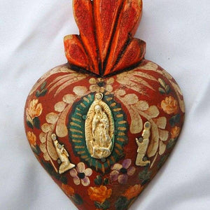 6.5" OLO Guadalupe Milagros Heart