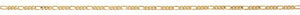18" Figaro Gold Plated Chain