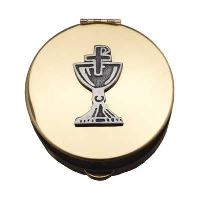 Brass Pyx With Pewter Chalice