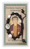 Patron Saint of Athletes - St Sebastian Corded Bracelet