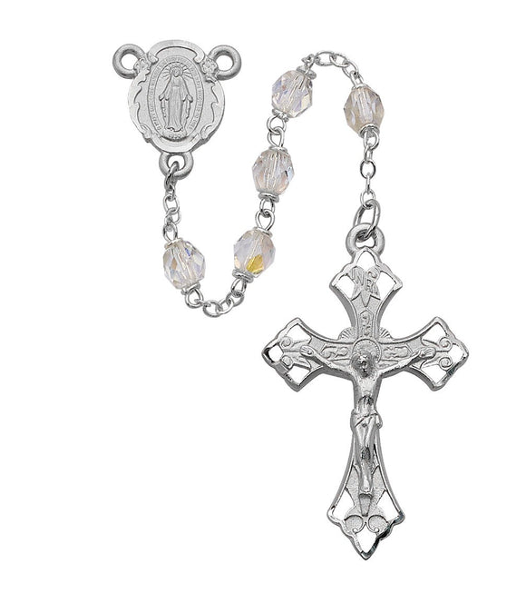 6MM Glass Crystal Rosary