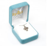 SS Mini .6" 4-Way Cross Necklace 16" Chain
