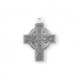 SS Small Iona Celtic Cross Necklace 24 Inch Chain