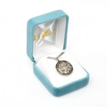 St Michael SS Round Icon Medal Necklace