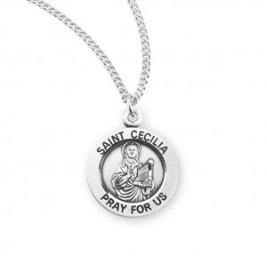Round SS St Cecilia Necklace