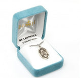 St Lawrence SS Small Oval Necklace