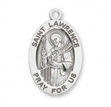 St Lawrence SS Small Oval Necklace