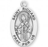 St Richard Small SS Pendant 20 Inch Chain