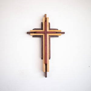 9 Inch Layered Wall Cross