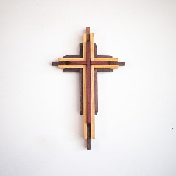 9 Inch Layered Wall Cross