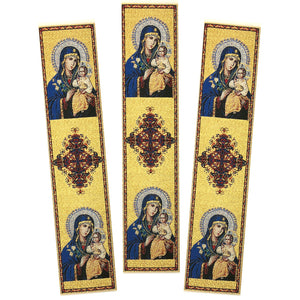 Eternal Bloom Woven Tapestry Bookmark