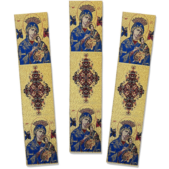 OLO Perpetual Help Woven Tapestry Bookmark