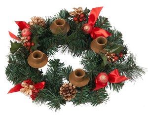 11" Red Berry Advent Wreath