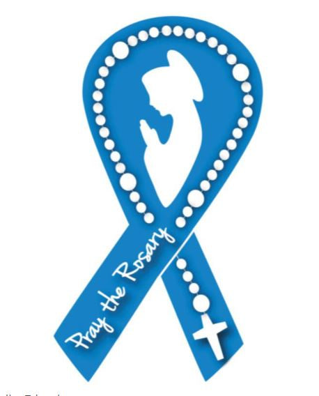 Pray the Rosary Auto Magnet