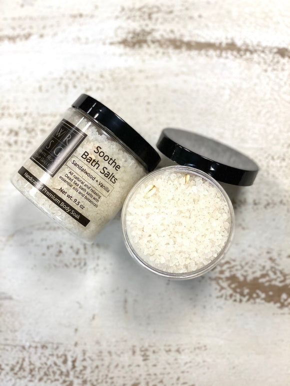 Dead Sea Bath Salts - Soothe (Sandalwood + Vanilla)