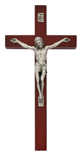 10" Cherry Wood Crucifix