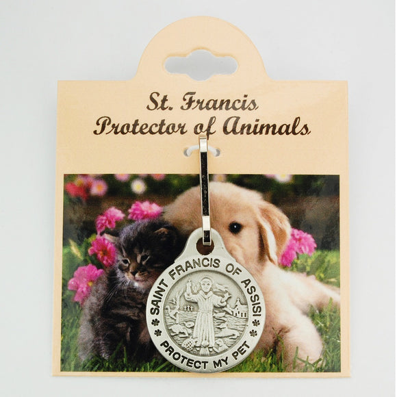 St Francis Protect My Pet Medal