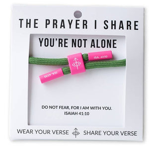 Do not fear, for I am with you Cord Bracelet