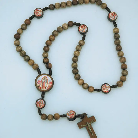 OLO Guadalupe Brazilian Wood Corded Rosary