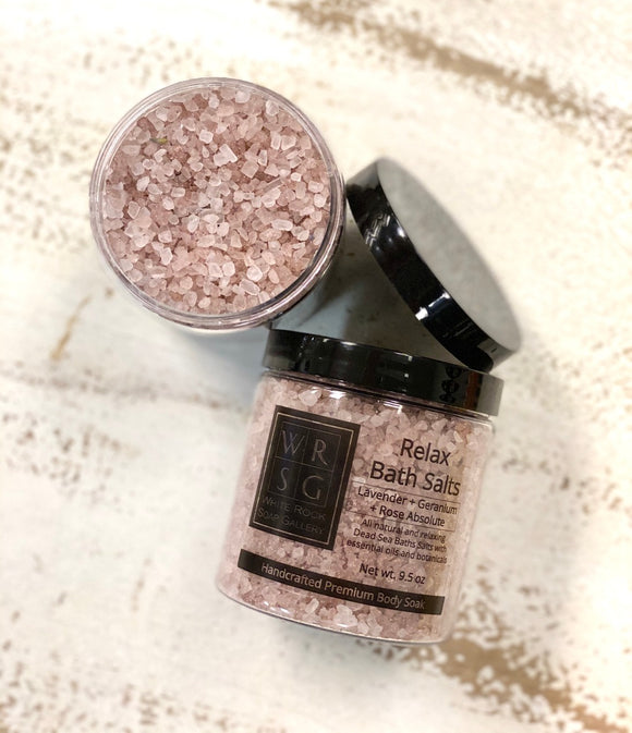 Dead Sea Bath Salts - Relax (Lavender + Geranium + Rose Absolute)