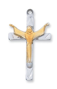 Risen Christ SS Crucifix Necklace