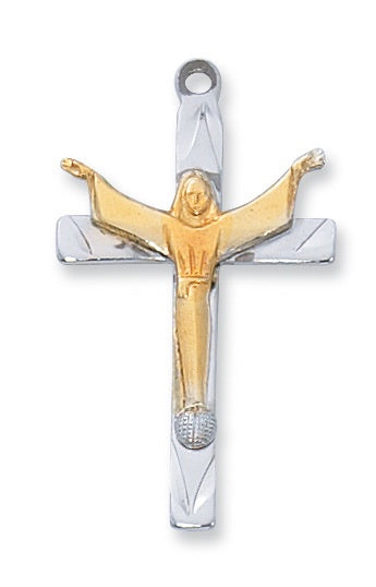 Risen Christ SS Crucifix Necklace