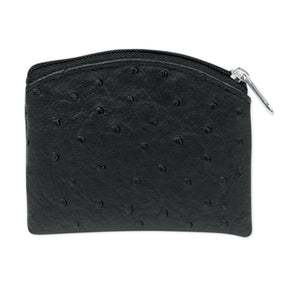 Black Ostrich Skin Pattern Rosary Pouch