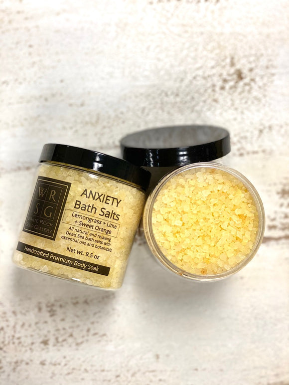 Dead Sea Bath Salts - Anxiety (Lemongrass + Lime + Sweet Orange)