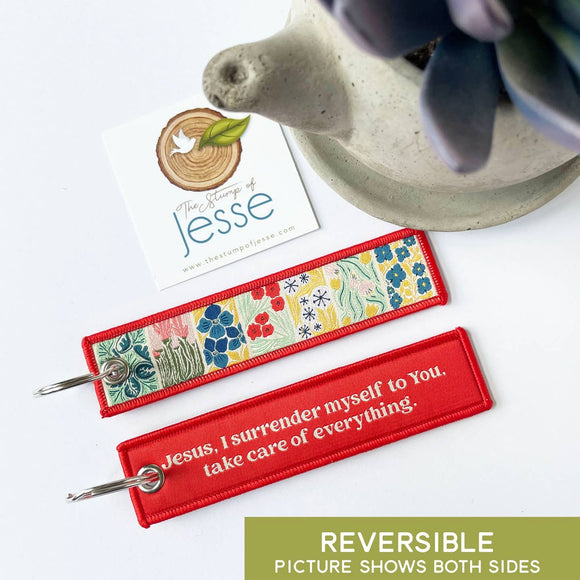 Surrender Prayer Woven Keychain